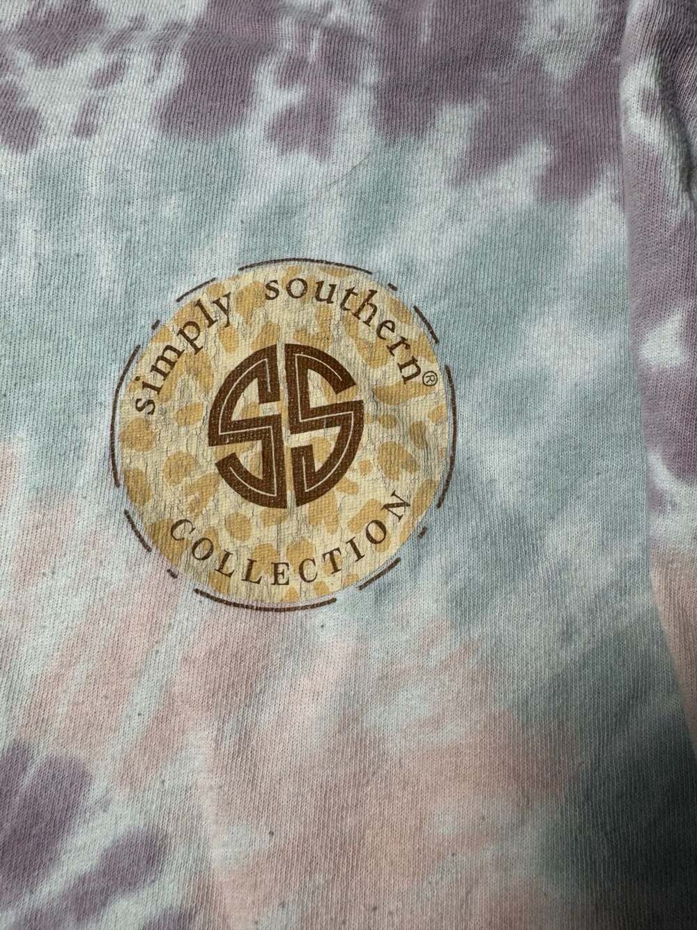 Simply Southern Long Sleeve Tie Dye Sloth Graphic T-Shirt XL
